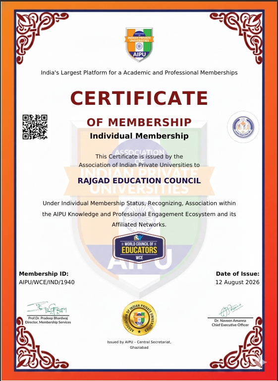 Rajgad Education Council Certification